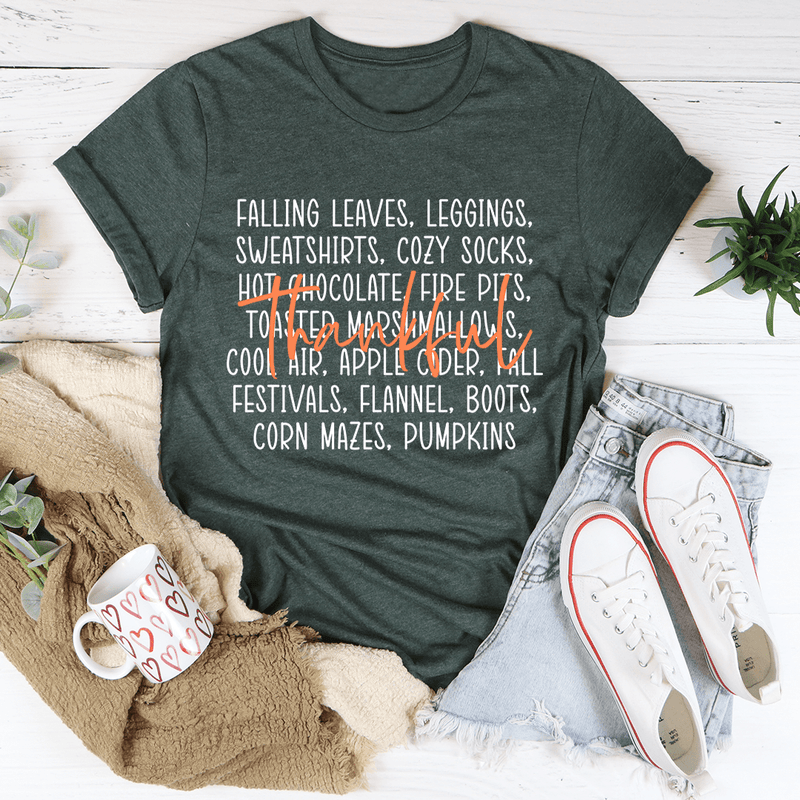 Fall Vibes Tee Heather Forest / S Peachy Sunday T-Shirt