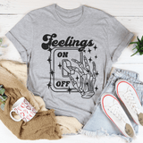 Feeling On And Off Tee Athletic Heather / S Peachy Sunday T-Shirt