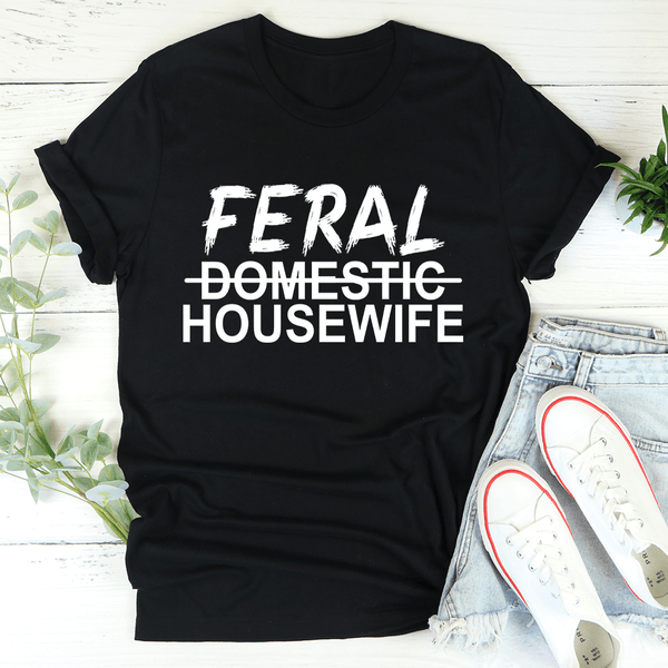 Feral Housewife Tee Black Heather / S Peachy Sunday T-Shirt