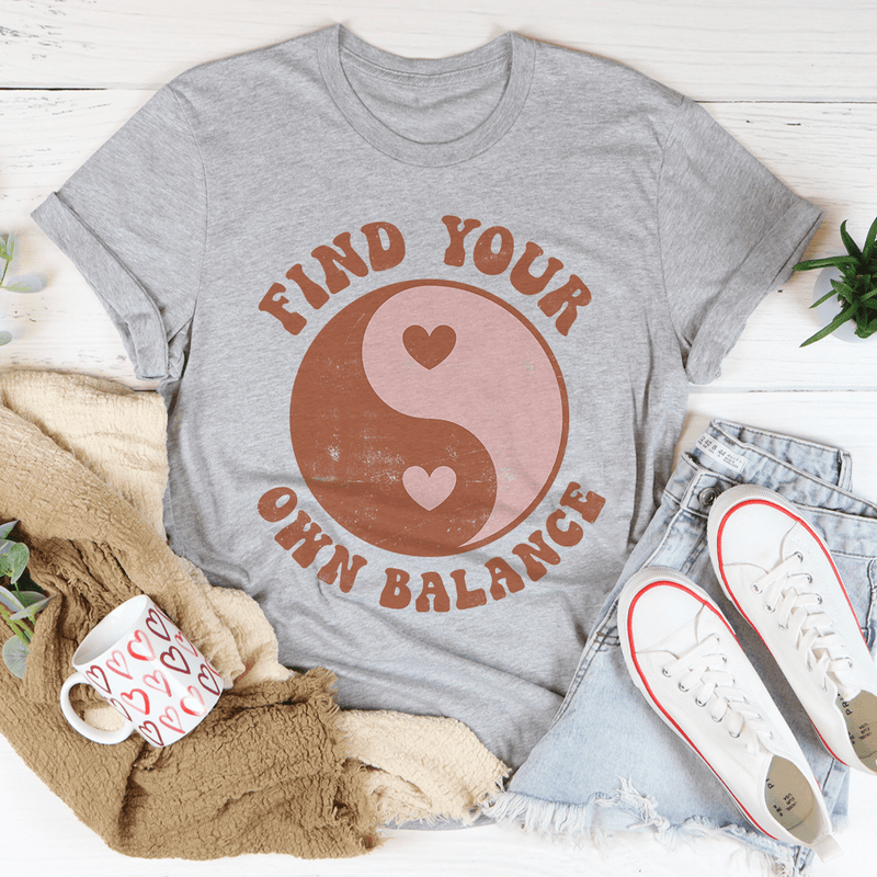 Find Your Own Balance Tee Athletic Heather / S Peachy Sunday T-Shirt