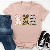 Floral Easter Bunnies Tee Heather Prism Peach / S Peachy Sunday T-Shirt