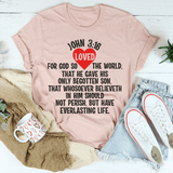 For God So Loved The World Tee Heather Prism Peach / S Peachy Sunday T-Shirt