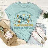For I Know The Plans I Have For You Tee Heather Prism Dusty Blue / S Peachy Sunday T-Shirt