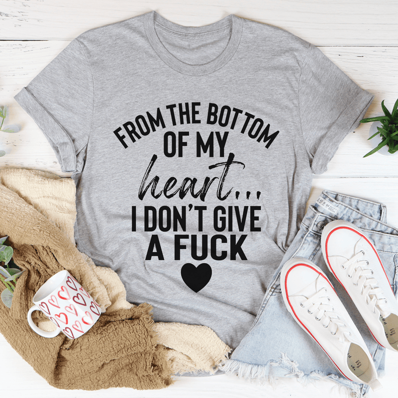 From The Bottom Of My Heart Tee Athletic Heather / S Peachy Sunday T-Shirt