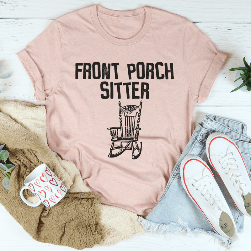 Front Porch Sitter Tee Heather Prism Peach / S Peachy Sunday T-Shirt
