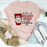 Full Of Holiday Spirit And Coffee Tee Heather Prism Peach / S Peachy Sunday T-Shirt
