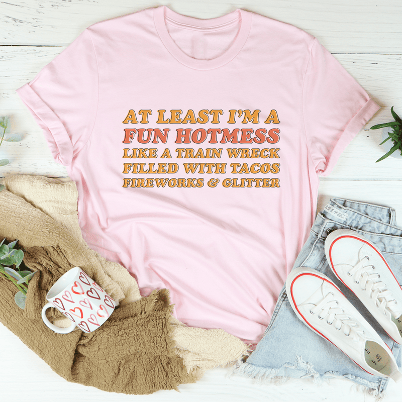 Fun Hotmess Tee Pink / S Peachy Sunday T-Shirt