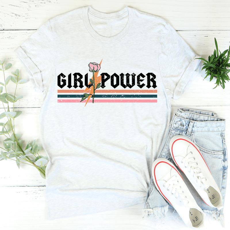 Girl Power Rose Tee White / S Peachy Sunday T-Shirt