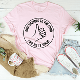 Give Thanks To The Lord Tee Pink / S Peachy Sunday T-Shirt