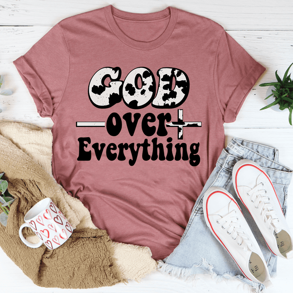 God Over Everything Tee Mauve / S Peachy Sunday T-Shirt