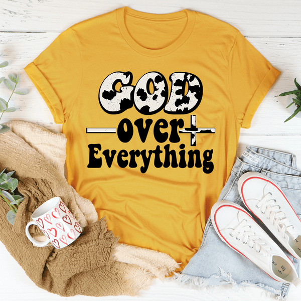 God Over Everything Tee Mustard / S Peachy Sunday T-Shirt