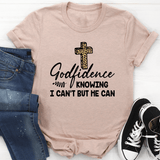 Godfidence Knowing I Can't But He Can Tee Heather Prism Peach / S Peachy Sunday T-Shirt