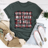 Good Tidings And Cheer Tee Heather Forest / S Peachy Sunday T-Shirt