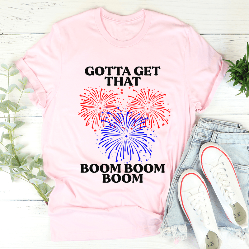 Gotta Get That Boom Boom Boom Tee Pink / S Peachy Sunday T-Shirt