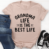 Grandma Life Is The Best Life Tee Heather Prism Peach / S Peachy Sunday T-Shirt