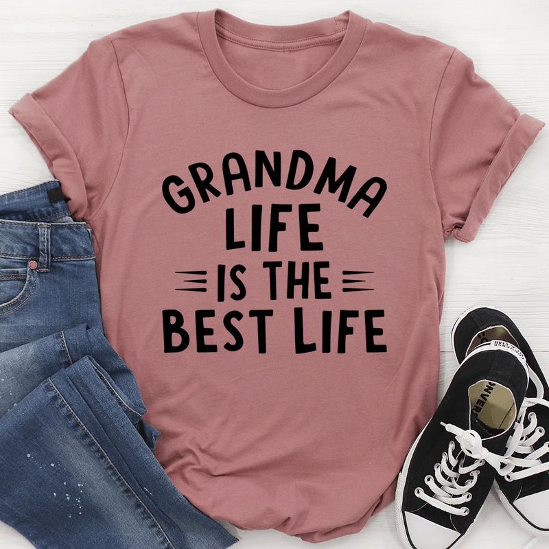 Grandma Life Is The Best Life Tee Mauve / S Peachy Sunday T-Shirt