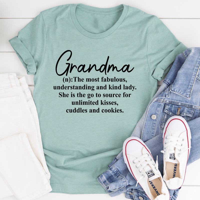 Grandma Tee Heather Prism Dusty Blue / S Peachy Sunday T-Shirt