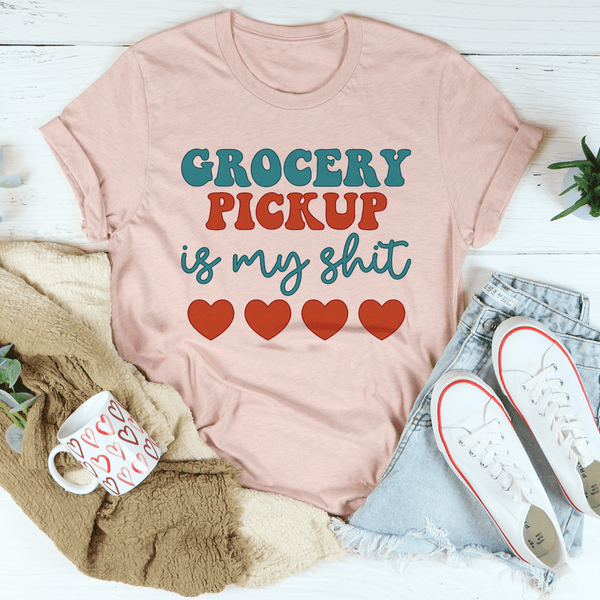 Grocery Pickup Tee Heather Prism Peach / S Peachy Sunday T-Shirt
