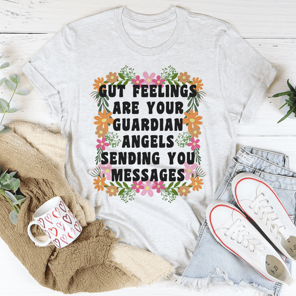 Gut Feelings Are Your Guardian Angels Tee Ash / S Peachy Sunday T-Shirt