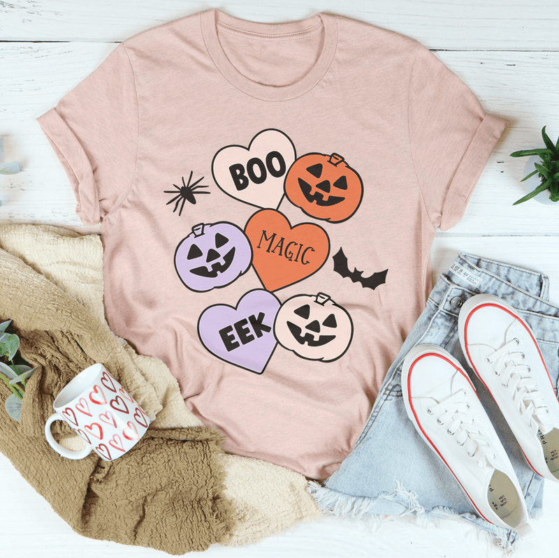 Halloween Candy Hearts Tee Peachy Sunday T-Shirt