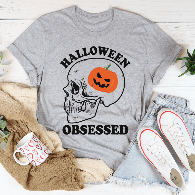 Halloween Obsessed Tee Athletic Heather / S Peachy Sunday T-Shirt
