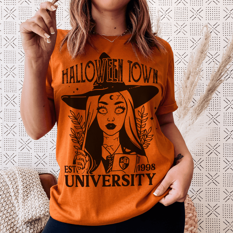 Halloween Town University Tee Peachy Sunday T-Shirt