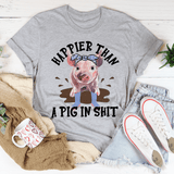 Happier Than A Pig Tee Athletic Heather / S Peachy Sunday T-Shirt