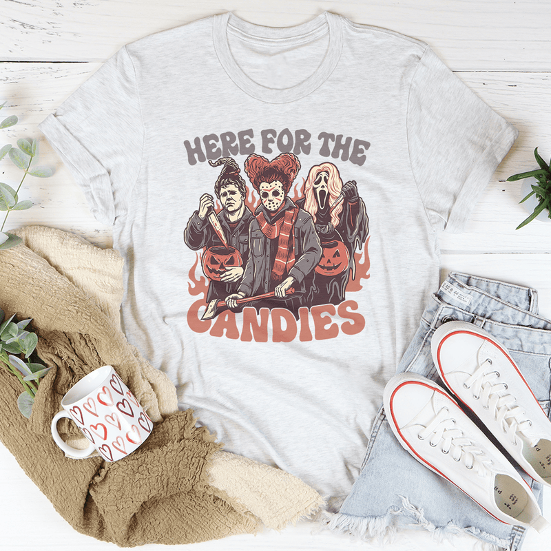 Here For The Candies Tee White / S Printify T-Shirt T-Shirt