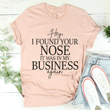 Hey I Found Your Nose Tee Heather Prism Peach / S Peachy Sunday T-Shirt