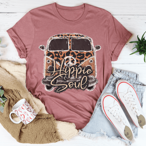 Hippie Soul Leopard Tee Peachy Sunday T-Shirt