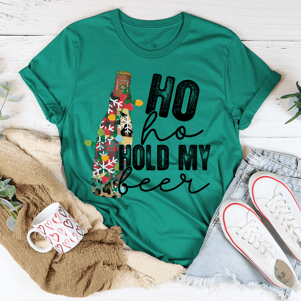 Ho Ho Hold My Beer Tee Kelly / S Peachy Sunday T-Shirt