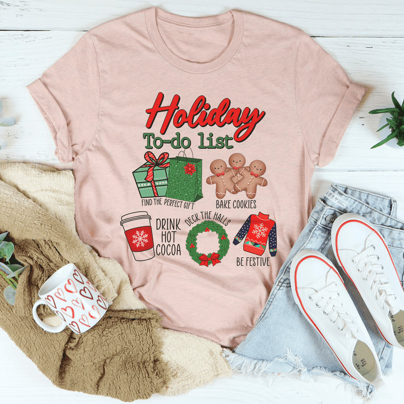 Holiday To Do List Heather Prism Peach / S Peachy Sunday T-Shirt