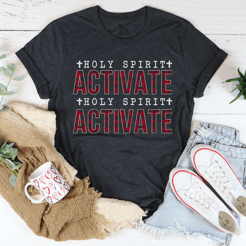 Holy Spirit Activate Tee Dark Grey Heather / S Peachy Sunday T-Shirt