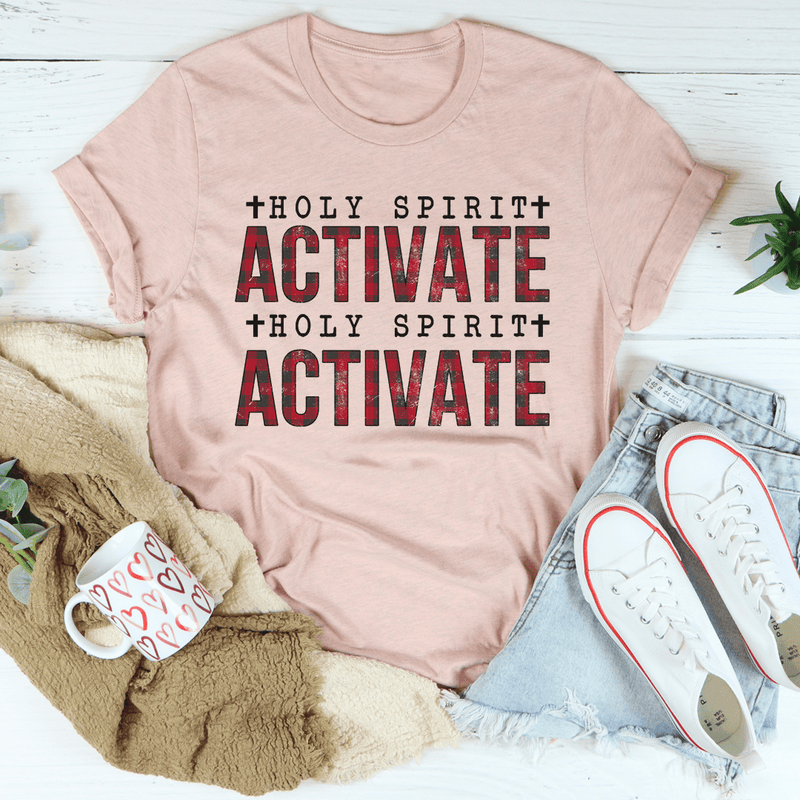 Holy Spirit Activate Tee Heather Prism Peach / S Peachy Sunday T-Shirt