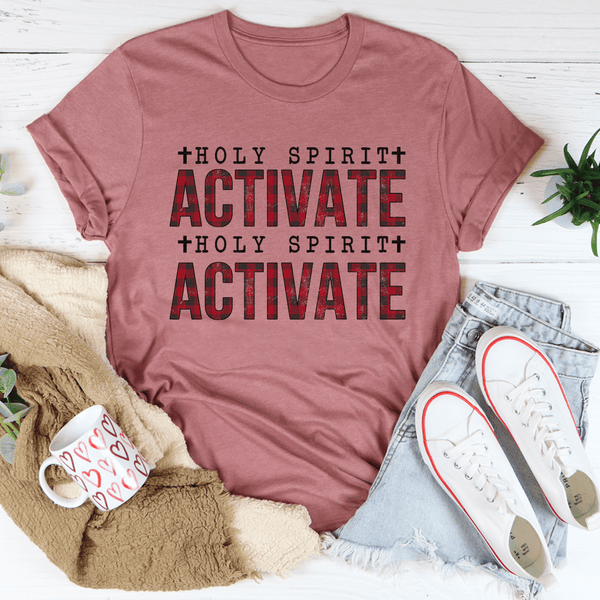 Holy Spirit Activate Tee Mauve / S Peachy Sunday T-Shirt