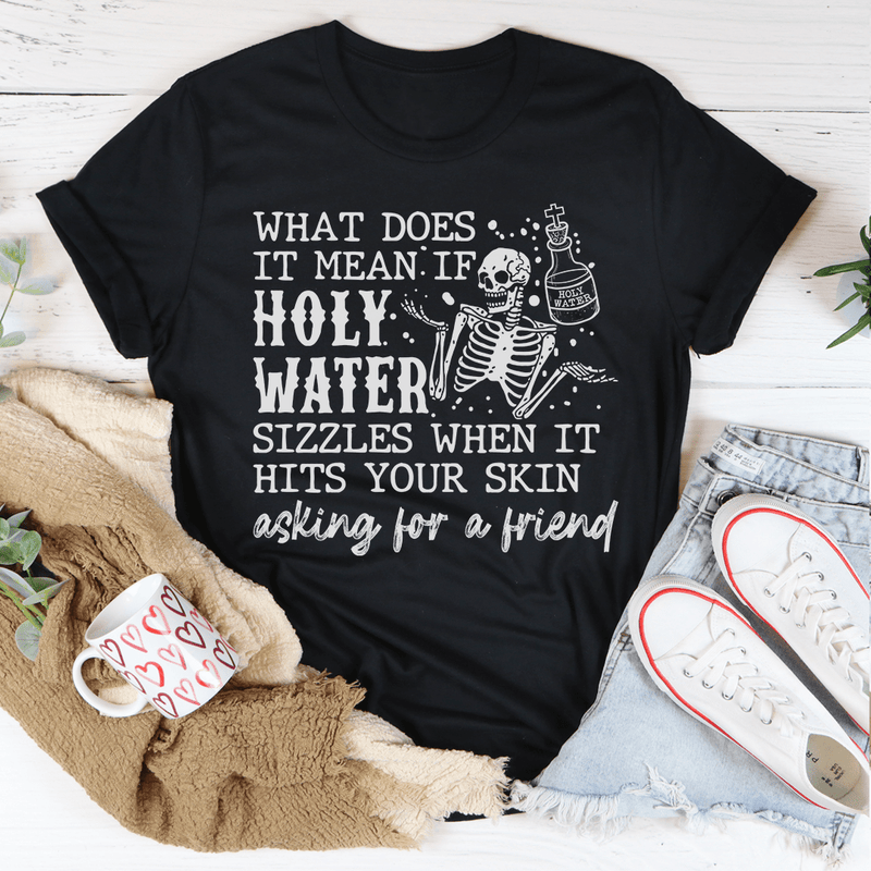 Holy Water Skull Tee Peachy Sunday T-Shirt
