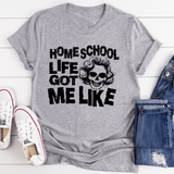 Homeschool Life Got Me Like Tee Athletic Heather / S Peachy Sunday T-Shirt