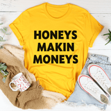 Honeys Makin Moneys Tee Mustard / S Peachy Sunday T-Shirt