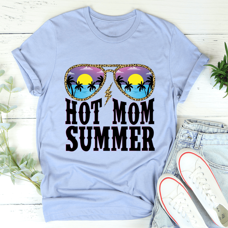 Hot Mom Summer Tee Heather Blue / S Peachy Sunday T-Shirt