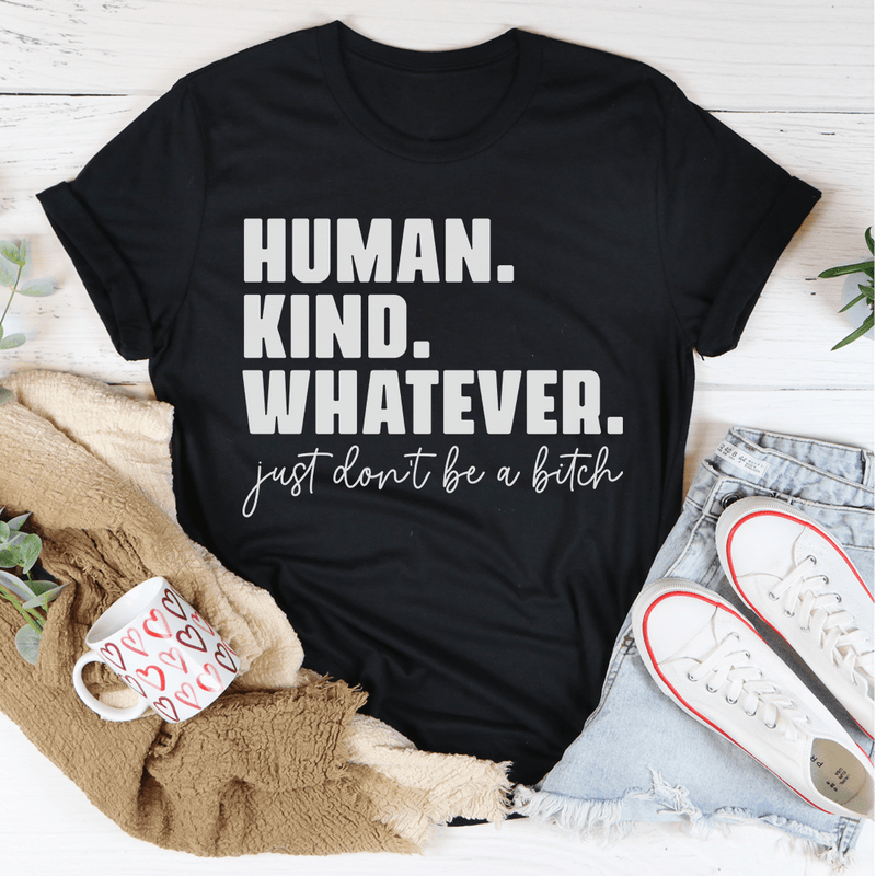 Human Kind Whatever Tee Black Heather / S Peachy Sunday T-Shirt