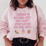 I Can't Stop Eating Sweatshirt Light Pink / S Peachy Sunday T-Shirt