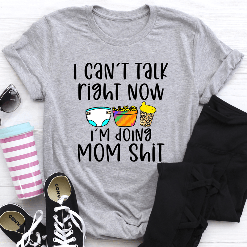 I Can't Talk Right Now Tee Athletic Heather / S Peachy Sunday T-Shirt