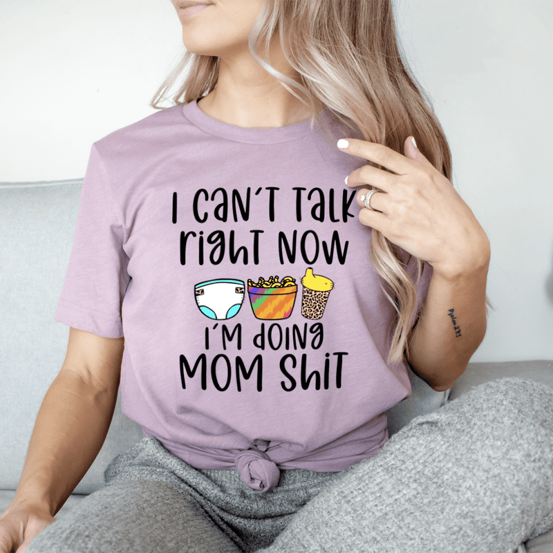 I Can't Talk Right Now Tee Heather Orchid / S Peachy Sunday T-Shirt