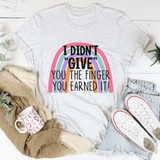 I Didn't Give You The Finger Tee Ash / S Peachy Sunday T-Shirt