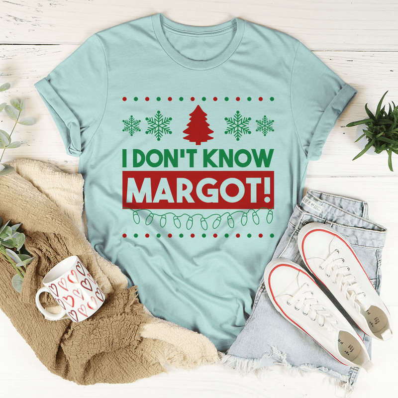 I Don't Know Margo Tee Heather Prism Dusty Blue / S Peachy Sunday T-Shirt