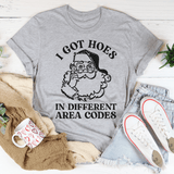 I Got Hoes In Different Area Codes Tee Athletic Heather / S Peachy Sunday T-Shirt