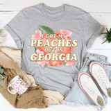 I Got My Peaches Out In Georgia Tee Athletic Heather / S Peachy Sunday T-Shirt