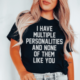 I Have Multiple Personalities Tee Black Heather / S Peachy Sunday T-Shirt