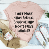 I Just Want That Special Someone Tee Heather Prism Peach / S Peachy Sunday T-Shirt