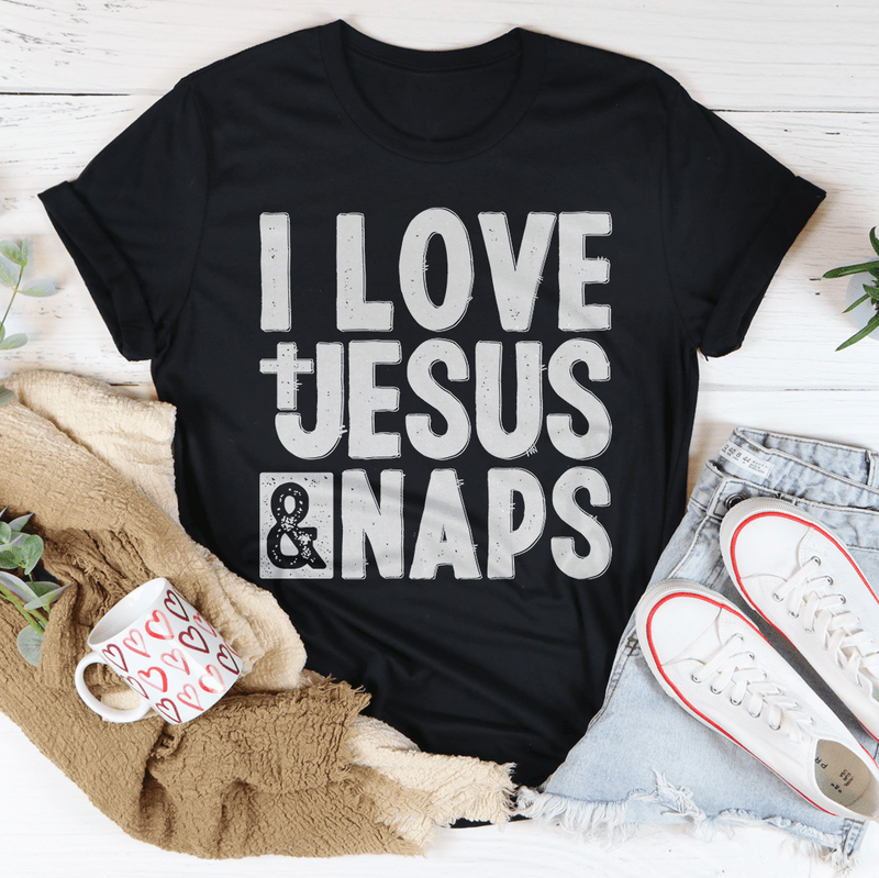 I Love Jesus & Naps Tee Peachy Sunday T-Shirt